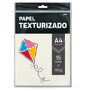 PAPEL CASCA DE OVO A4 180 G/M² BRANCO C/15 FLS - SPIRAL