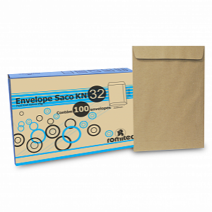ENVELOPE KRAFT NATURAL 229MMX324MM C/100 UNIDADES - ROMITEC