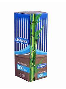 PALITO DE BAMBU C/100 UNIDADES - BOMPACK