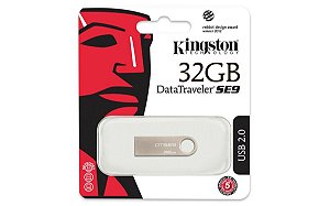 PEN DRIVE DTSE9H/32GB CINZA - KINGSTON