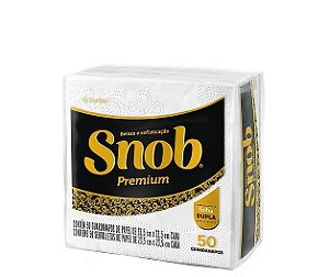 GUARDANAPO FOLHA DUPLA SNOB PEQUENO C/50 UNIDADES - SANTHER