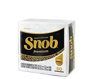 GUARDANAPO FOLHA DUPLA SNOB PEQUENO C/50 UNIDADES - SANTHER