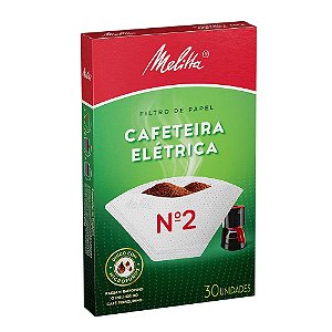 FILTRO DE PAPEL CAFETEIRA ELÉTRICA Nº2 C/30 UNIDADES - MELITTA