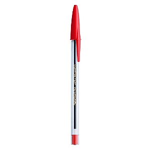 CANETA ESFEROGRÁFICA ECONOMIC 1.0MM VERMELHA - COMPACTOR