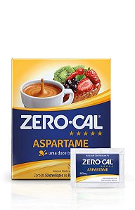 ADOÇANTE EM PÓ ASPARTAME C/50 ENVELOPES - ZERO-CAL