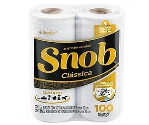 TOALHA DE PAPEL SNOB CLÁSSICA C/2 - SANTHER