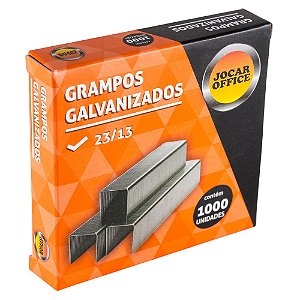 GRAMPO GALVANIZADO 23/13 C/1000 UNIDADES - JOCAR OFFICE