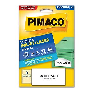 ETIQUETA A5Q-50100 12 FOLHAS - PIMACO