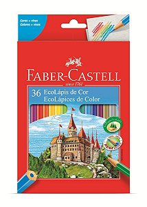 LÁPIS DE COR SEXTAVADO 36 CORES - FABER-CASTELL