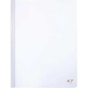 PASTA COM CANALETA A4 CRISTAL C/10 UNIDADES - ACP