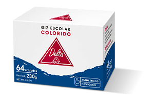 GIZ ESCOLAR COMUM CORES C/64  - DELTA
