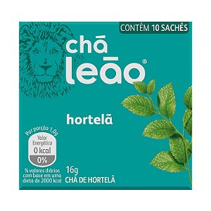 CHÁ HORTELÃ C/10 SAQUINHOS - LEÃO