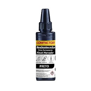 REABASTECEDOR PARA PINCEL MARCADOR PRETO 30ML - COMPACTOR