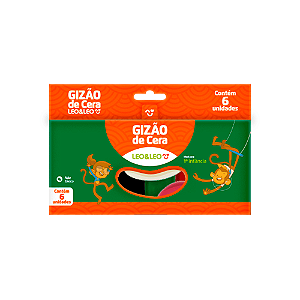 GIZÃO DE CERA MEU PRIMEIRO GIZ 6 CORES - LEO&LEO