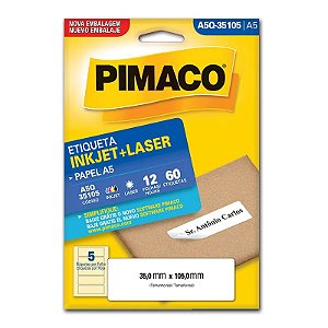 ETIQUETA A5Q-35105 12 FOLHAS - PIMACO