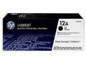 TONER HP 12A PACOTE DUPLO PRETO - Q2612AE