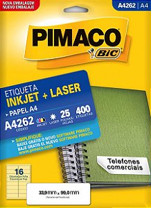 ETIQUETA A4 A4262 25 FOLHAS - PIMACO