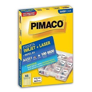 ETIQUETA A4 A4351 100 FOLHAS - PIMACO