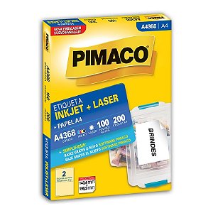 ETIQUETA A4 A4368 100 FOLHAS - PIMACO