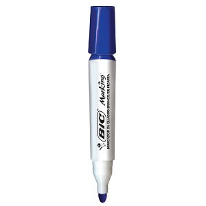 MARCADOR DE QUADRO BRANCO RECARREGÁVEL AZUL - BIC