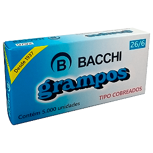 GRAMPO 26/6 COBREADO C/5000 UNIDADES - BACCHI