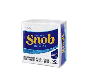 GUARDANAPO FOLHA SIMPLES SNOB PEQUENO C/50 UNIDADES - SANTHER