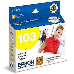 CARTUCHO EPSON T103420BR AMARELO - 11ML