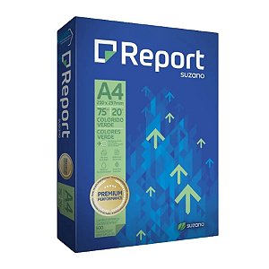 PAPEL REPORT COLORIDO A4 75G 210MMX297MM VERDE - 500 FLS