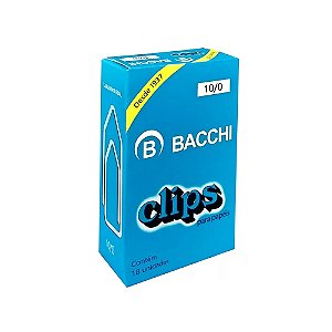 CLIPS Nº 10/0 AÇO GALVANIZADO C/18 UNIDADES - BACCHI