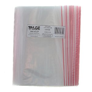 SACO PLÁSTICO ZIP LOCK Nº 10 [24CMX34CM] C/100 UNIDADES - TALGE