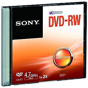DVD-RW REGRAVÁVEL 4.7GB SLIM - SONY