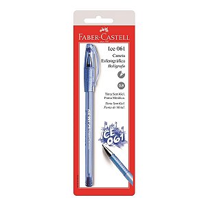 CANETA ESFEROGRÁFICA ICE 061 0.8MM AZUL - FABER-CASTELL