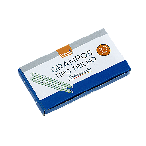 GRAMPO PARA ENCADERNAÇÃO METAL 80MM C/50 UNIDADES - BRW