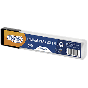 LÂMINA PARA ESTILETE LARGO C/10 UNIDADES - BRW