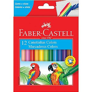 CANETINHA COLORS 12 CORES - FABER-CASTELL