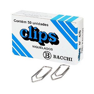 CLIPS Nº 4/0 AÇO NIQUELADO C/50 UNIDADES - BACCHI