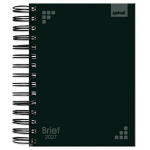 AGENDA DIÁRIA BRIEF 2027 PRETA 176 FOLHAS - SPIRAL