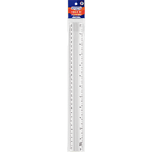 RÉGUA DE ALUMÍNIO 30CM - BRW