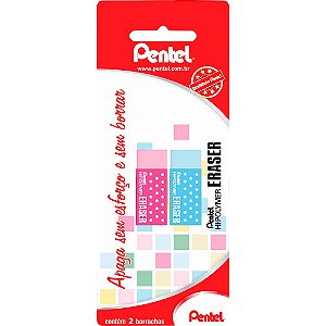 BORRACHA HI-POLYMER CORES C/2 UNIDADES - PENTEL