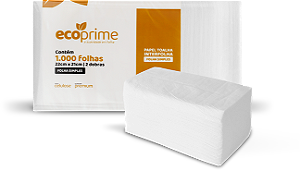 PAPEL TOALHA INTERFOLHA FOLHA SIMPLES C/1000 FOLHAS - ECOPRIME