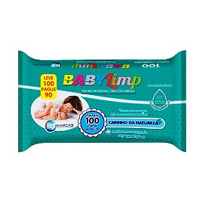 TOALHAS UMEDECIDAS C/100 UNIDADES - BABYLIMP