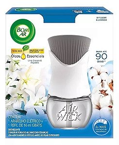 BOM AR DIFUSOR ELÉTRICO LÍRIO BRANCO E ALGODÃO - 16ML