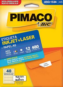 ETIQUETA A5Q-1534 12 FOLHAS - PIMACO