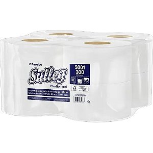 PAPEL HIGIÊNICO ROLÃO FOLHA SIMPLES 10CMX300M C/8 UNIDADES - SULLEG
