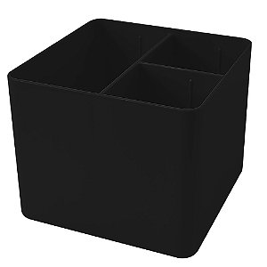 PORTA OBJETOS COM 3 DIVISÓRIAS 3020 PRETO - DELLO