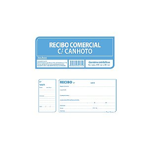 RECIBO COMERCIAL COM CANHOTO 50 FLS - PAUTA BRANCA