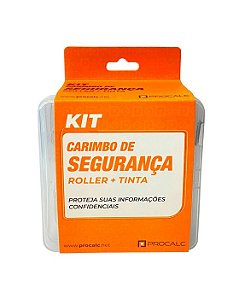 KIT CARIMBO DE SEGURANÇA CS10 ROLLER + TINTA - PROCALC