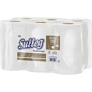 PAPEL TOALHA BOBINA FOLHA SIMPLES 20CMX200M C/6 UNIDADES - SULLEG