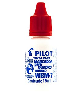 TINTA MARCADOR QUADRO BRANCO WBM-7 VERMELHA 15ML - PILOT