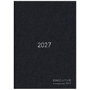 AGENDA DIÁRIA COSTURADA BRIEF EXECUTIVE 2027 PRETA 176 FOLHAS - SPIRAL